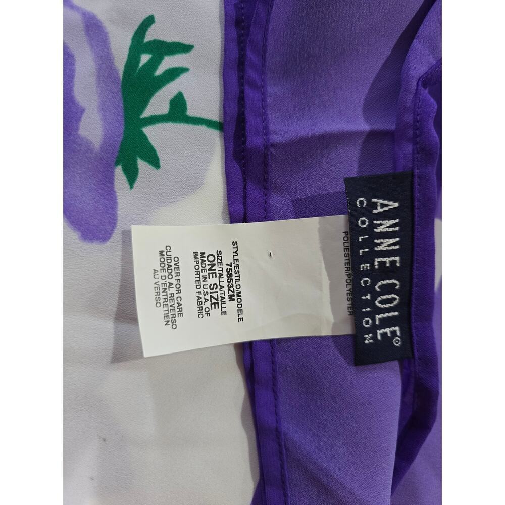 Anne Cole Collection Women’s Floral Chiffon Pareo / Swim Cover-Up – One Size - Picture 6 of 8